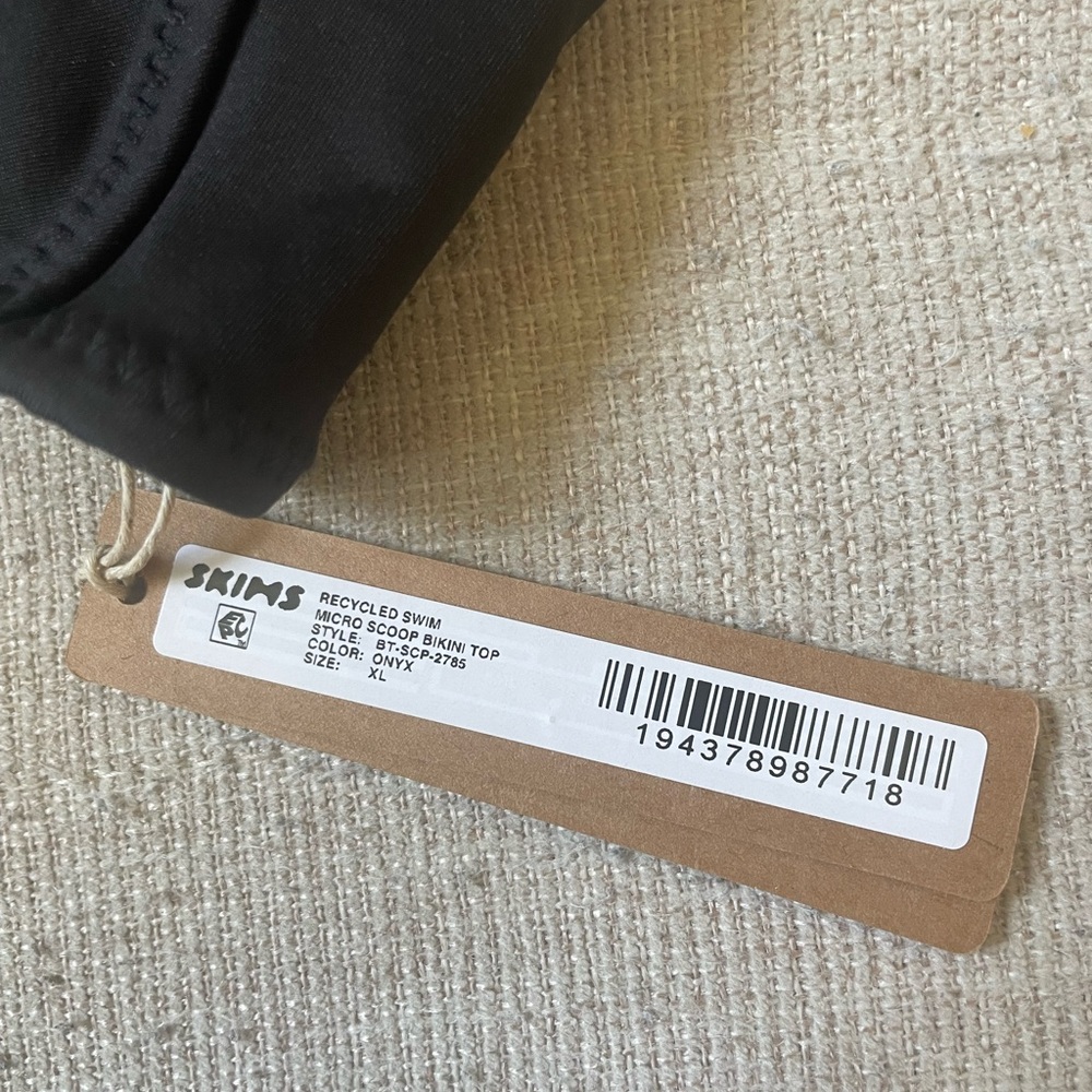 NWT SKIMS Micro Scoop Tie Bikini Top - Picture 4 of 4